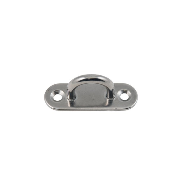 Platines à œil acier inoxydable fil diam.6 mm platine 60 x 20 mm
