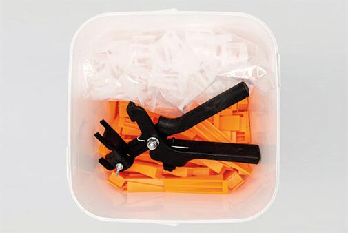 Croisillons autonivelants et cales pour carrelage Ep.3 mm - LEVELIT (seau de 250)