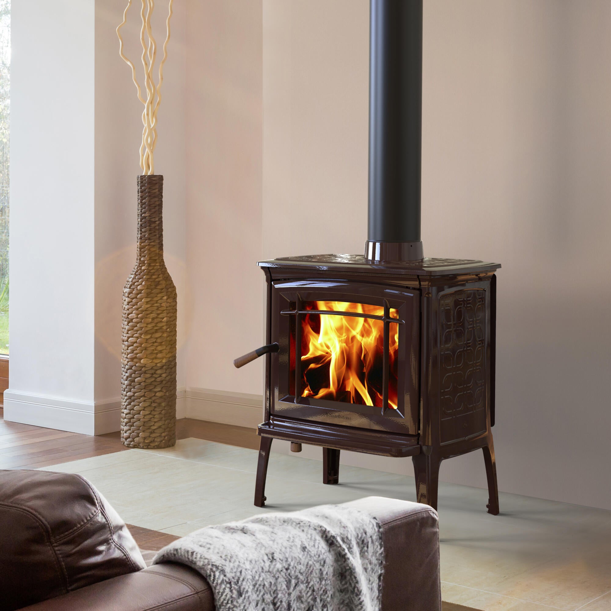 Estufa de leña hergom craftsbury hf de 7 kw