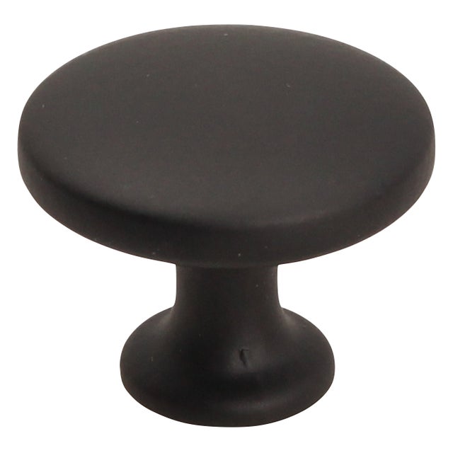 Bouton de porte alliage zinc et aluminium finition noir mat diam. 30 mm - GG17