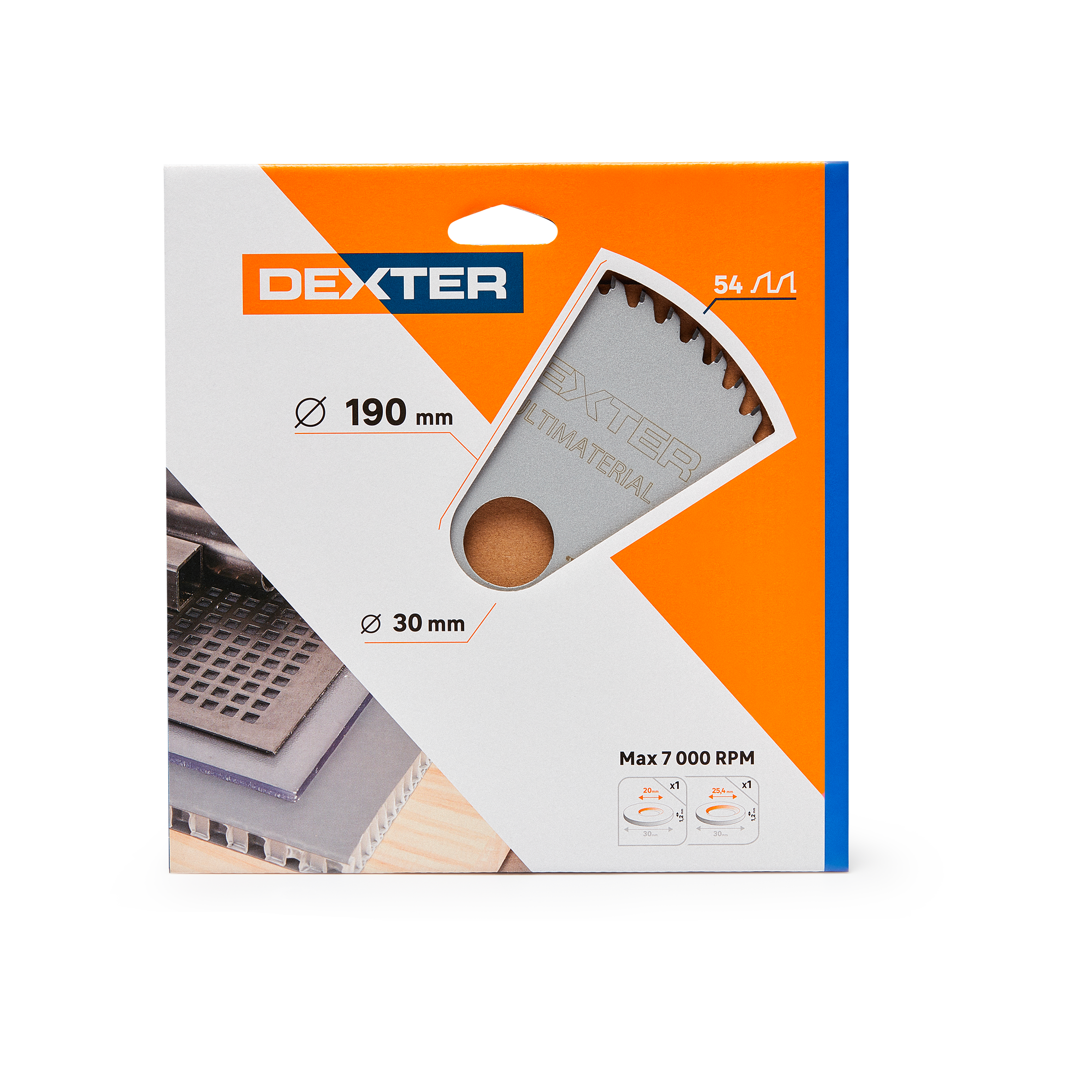 Lame scie sur table/à onglet /scie circulaire Dexter pour bois/alu 190x30mm - 3