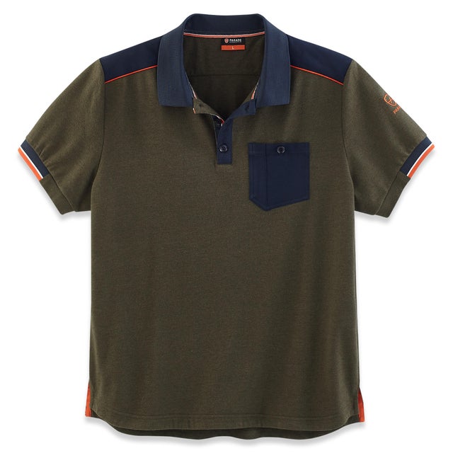 Polo manches courtes ossey kaki T.S - PARADE