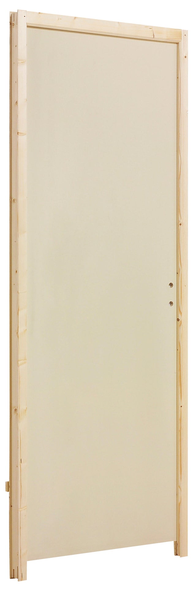 Bloc-porte isoplan prépeint Larg.83 cm poussant droit alvéolaire Huiss.88 mm