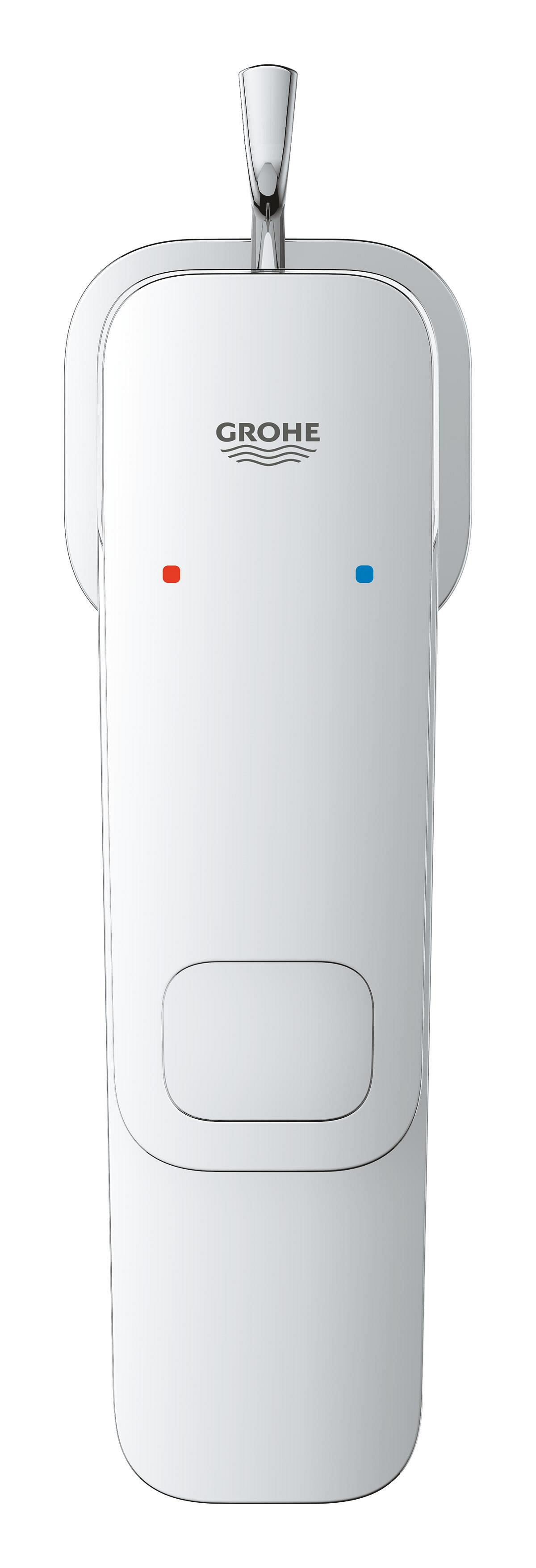 Rubinetto per lavabo a canna bassa getto aerato Clova Pulse cromato lucido GROHE H 18.1 cm - 3