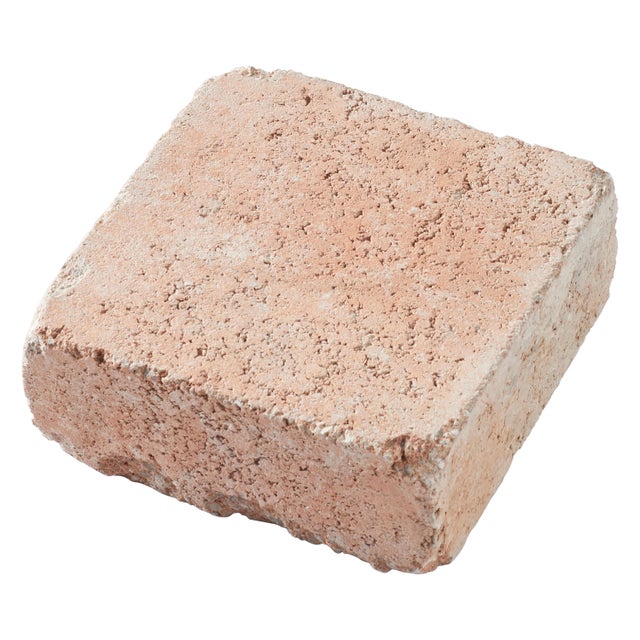 Pavé saumon nuancé L.15 x l.15 x Ep.6 cm, le m²