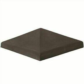 Chapeau pilier pointe gris Diam.30 x 30 cm - TERREAL
