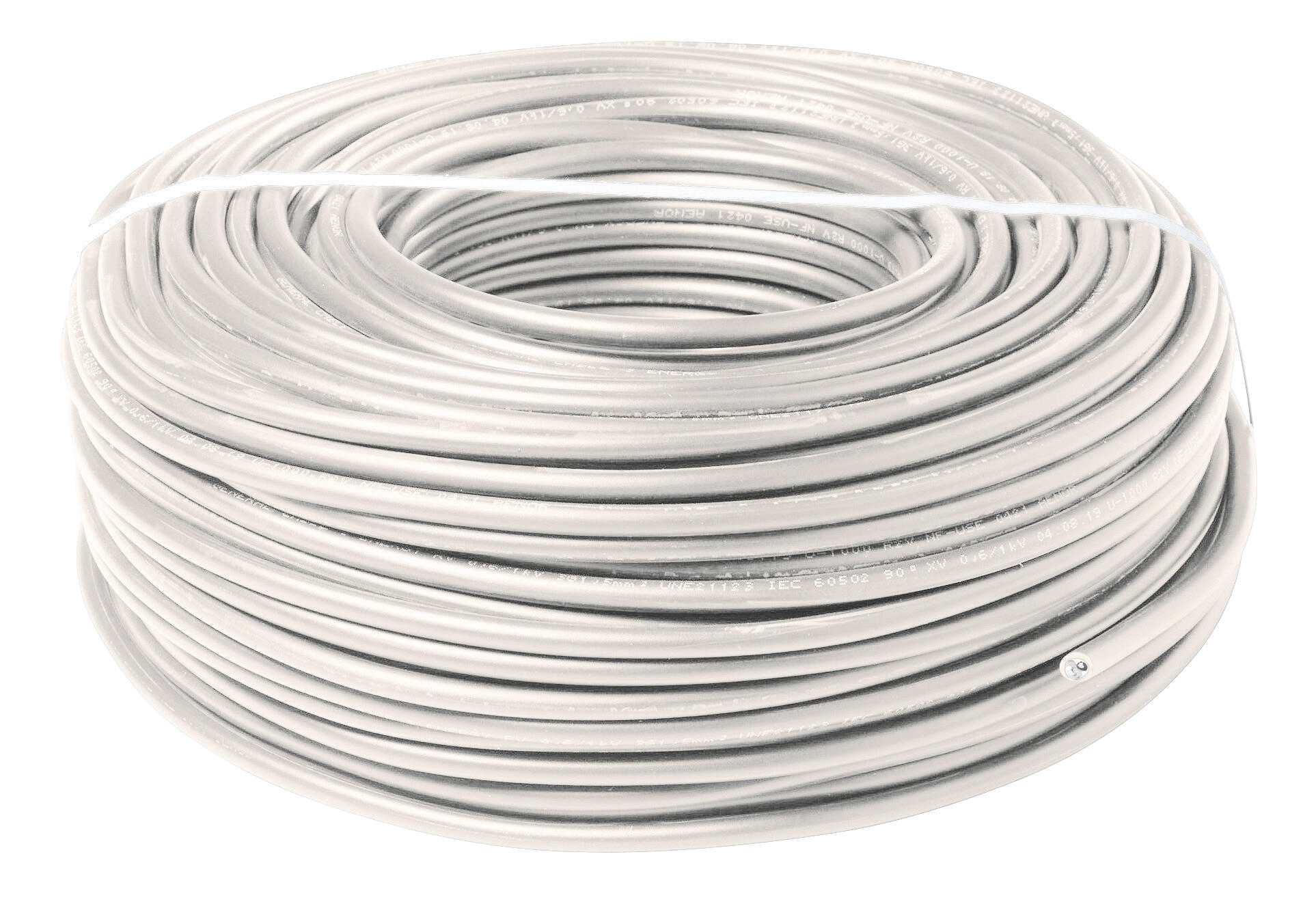 Cable électrique HO5VVF 3G 1 mm² blanc 10 m - 2