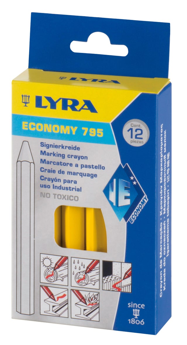 12 craies à l'huilde jaune - LYRA 
