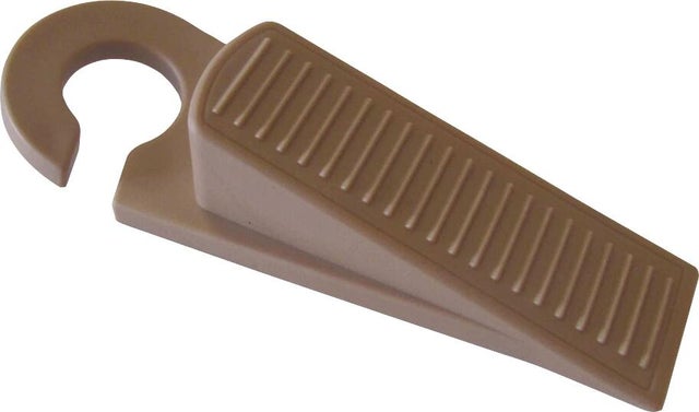 Lot de 2 butoirs cale porte à suspendre marron - CHAINEY