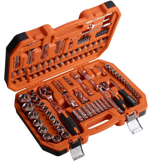 Coffret à douilles 1/2'' et 1/4'' 107 pièces - KENSTON 