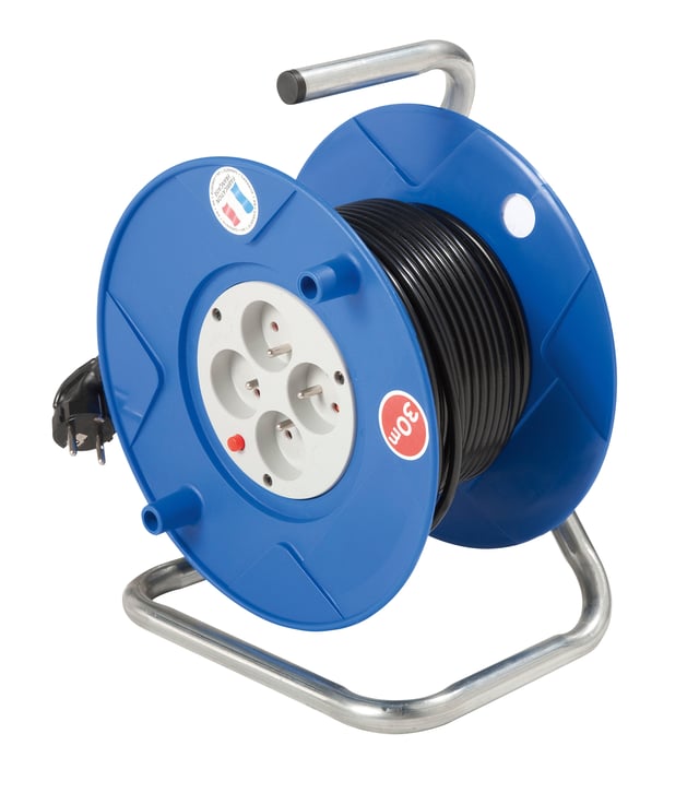 Enrouleur ménager L.20 m 4 prises - BRENNENSTUHL 