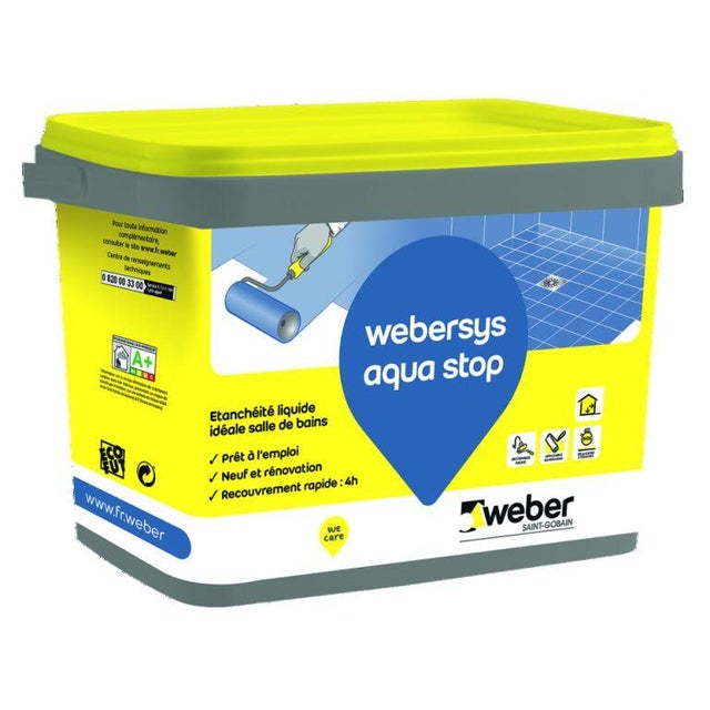 Webersys Aquastop 7kg étanchéité sous carrelage WEBER