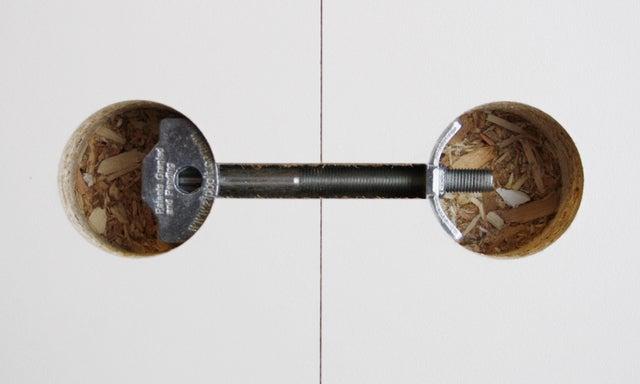 Lot de 2 raccords de plan de travail 65 mm 