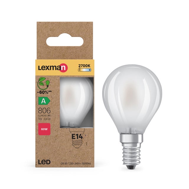 Żarówka LED E14 3.8 W 806 lm Ciepła biel Lexman Klasa A