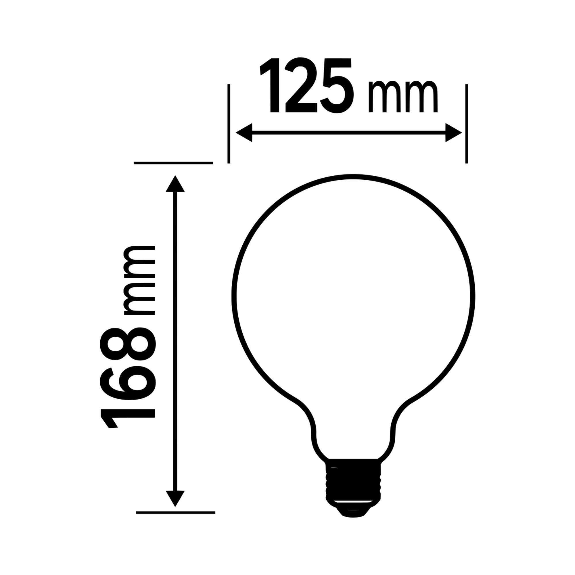 Bombilla LED E27 filamento clase A (mayor ahorro energético) forma globo 1521 lúmenes 8W color de la luz blanco frío 6500K CRI 89-80 luz natural y fiel - 3