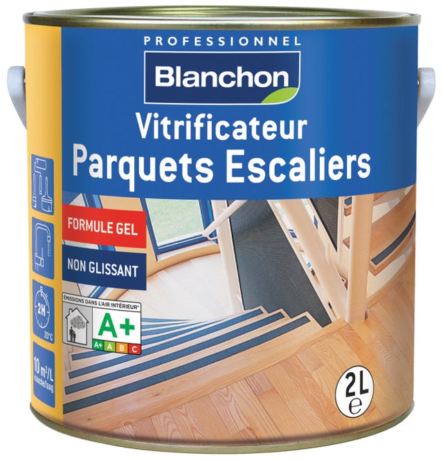 Vitrificateur gel parquets escaliers mat 2 L - BLANCHON