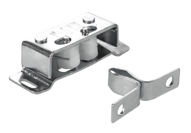 Loqueteau bille acier zingué 49 x 16 x 12 mm  2 pièces - HETTICH