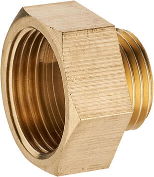 Raccord mamelon mâle femelle réduit M.12X17(3/8'') - F.15X21(1/2'') cuivre à visser - (lot de 2)