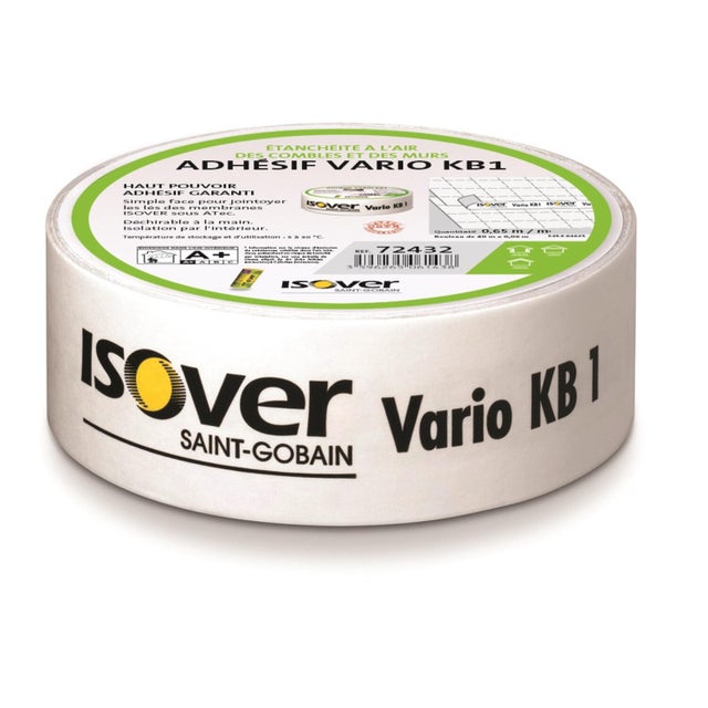 Rouleau adhésif L.40 m x l.60 mm Vario KB1 - ISOVER