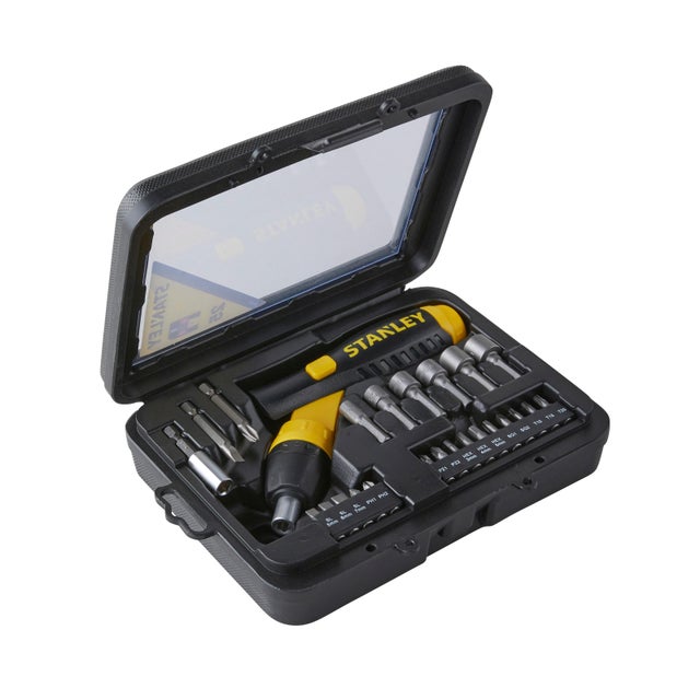 Coffret 25 pièces tournevis porte embouts et embouts STANLEY