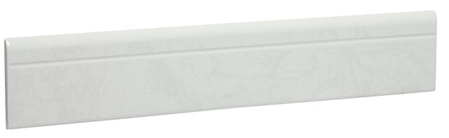 Plinthe carrelage intérieur effet marbre H.8 x L.45 cm - Ubeda blanc (lot de 6)