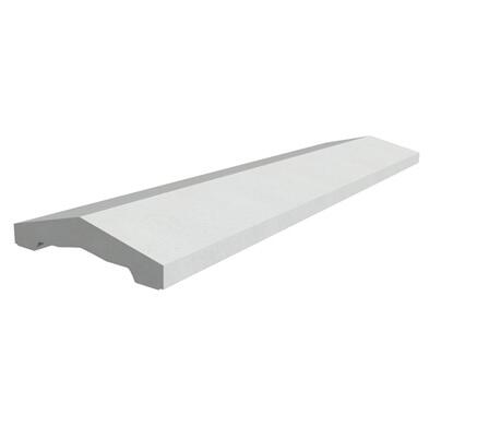 Couvre mur 2 pentes blanc L.100 x l.25 cm - WESER