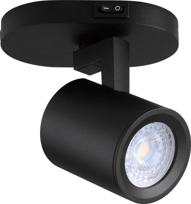 Applique murale aluminium noir H.11 x l.11 cm - EASYLIGHT