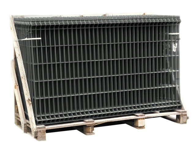 Panneau grillage rigide gris H.153 x l.200 cm Diam.4 mm