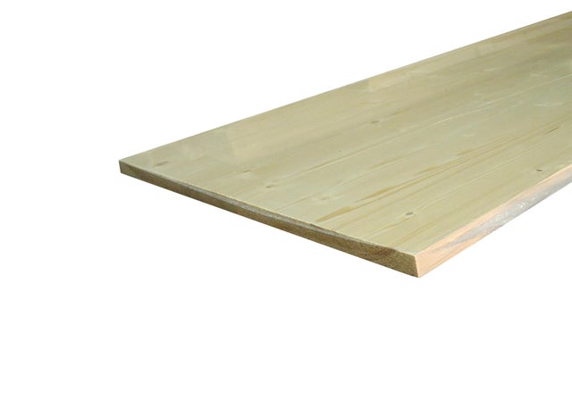 Tablette sapin du nord A/B panneauté 2 bords droits 18 x 500 mm Long.2 m - SOTRINBOIS