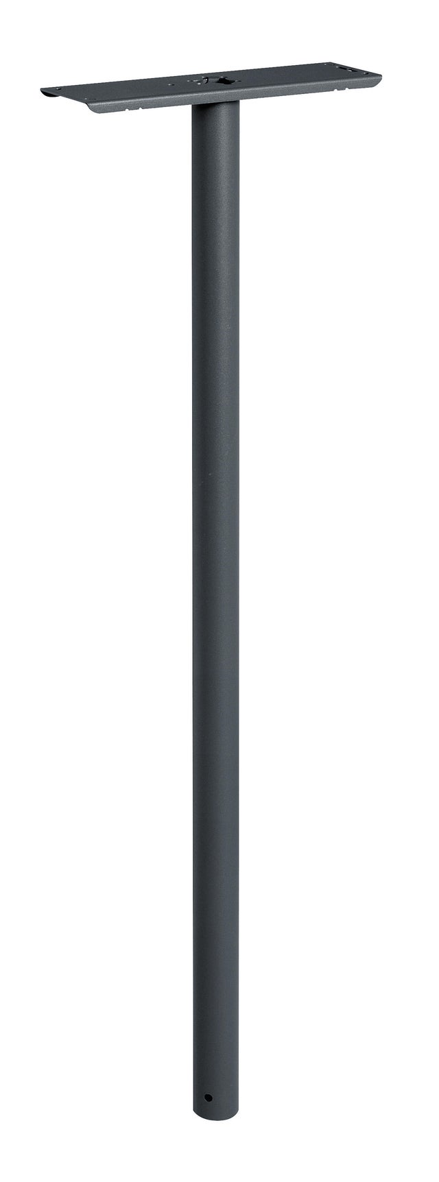 Pied de boîte aux lettres gris rond H.1,1 m Diam.4,5 cm - DECAYEUX