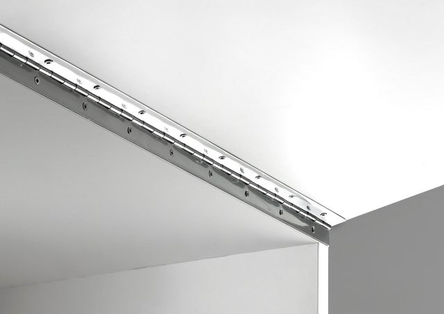 Charnière piano nickel avec trous 32 x 1200 mm - HETTICH