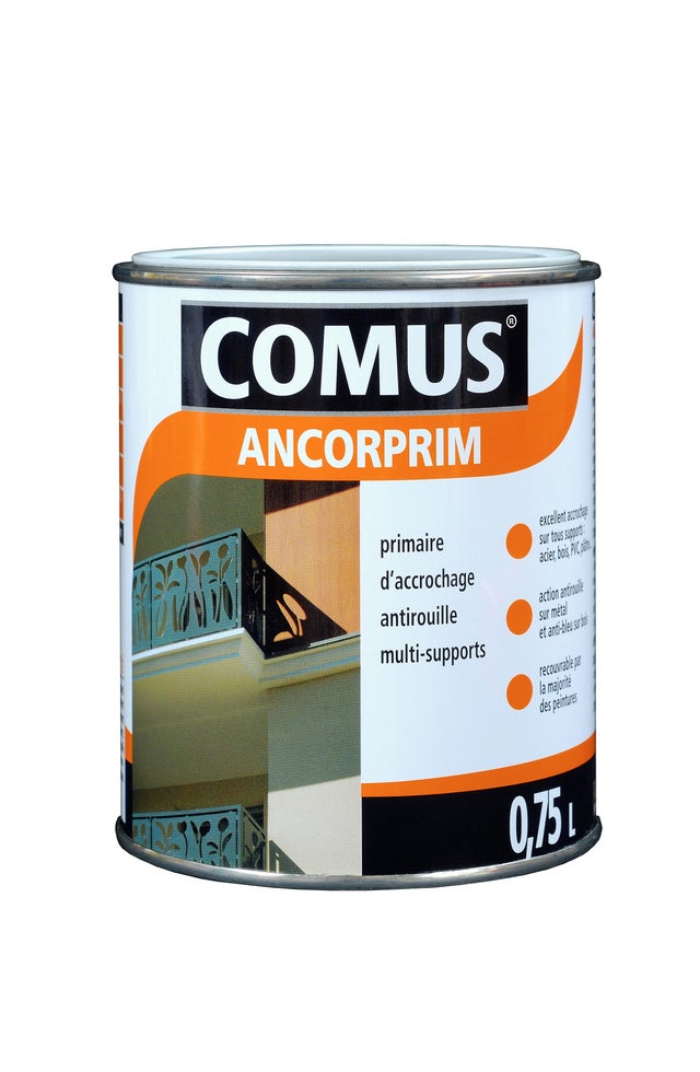 Sous-couche universelle métaux solvantée noir 0,75 L Ancorprim - COMUS