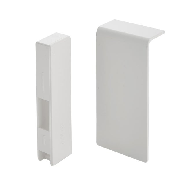 Embout + jonction pour plinthe 20 x 80 mm - TEHALIT