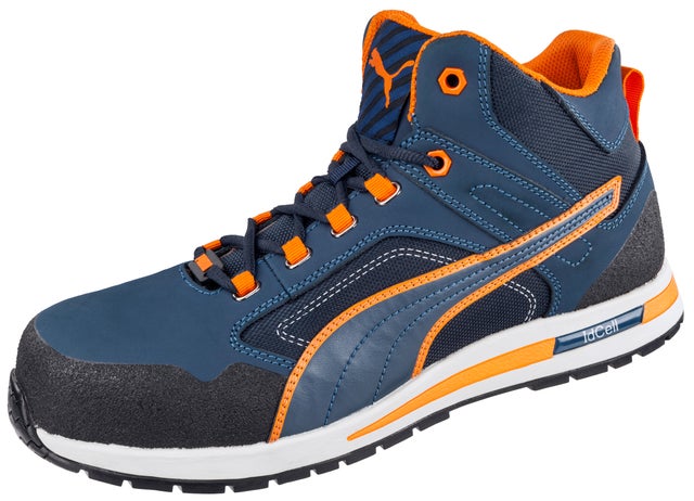 Chaussure de securité haute S3 Bleu/Orange T.42 Crosstwist - PUMA