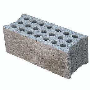 Parpaing plein béton NF l.20 x L.50 x H.20 cm B80