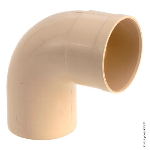 Coude 87.30° PVC sable Diam.80 mm - GIRPI
