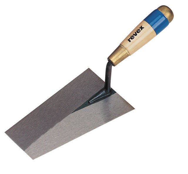 Truelle carrée en acier trempé L.18  cm Cazzuola - REVEX