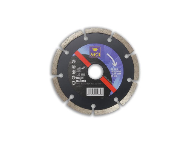 Disque diamant pour béton Diam.125 mm - SEA