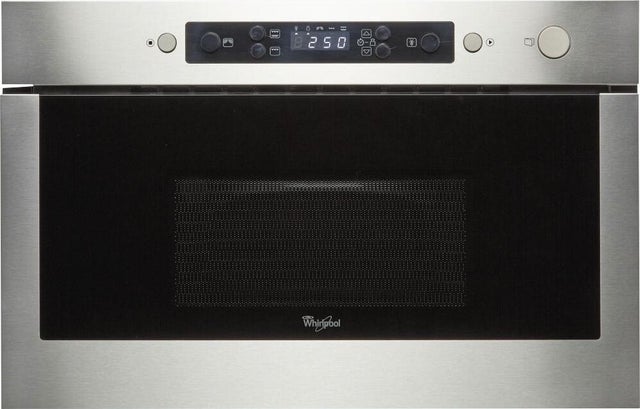Four micro-ondes encastrable meuble haut noir/inox 22 L - AMW439IX WHIRLPOOL