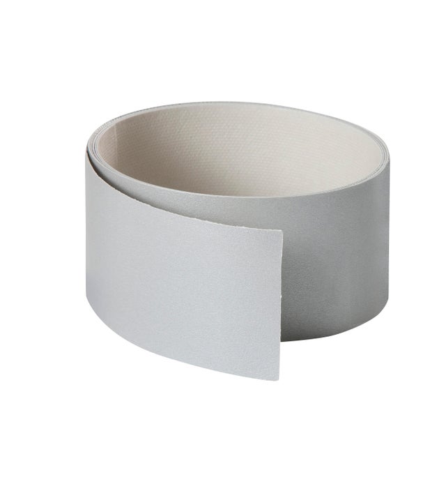 Bande de chant thermocollant 1300 x 420 mm - Gris Alu