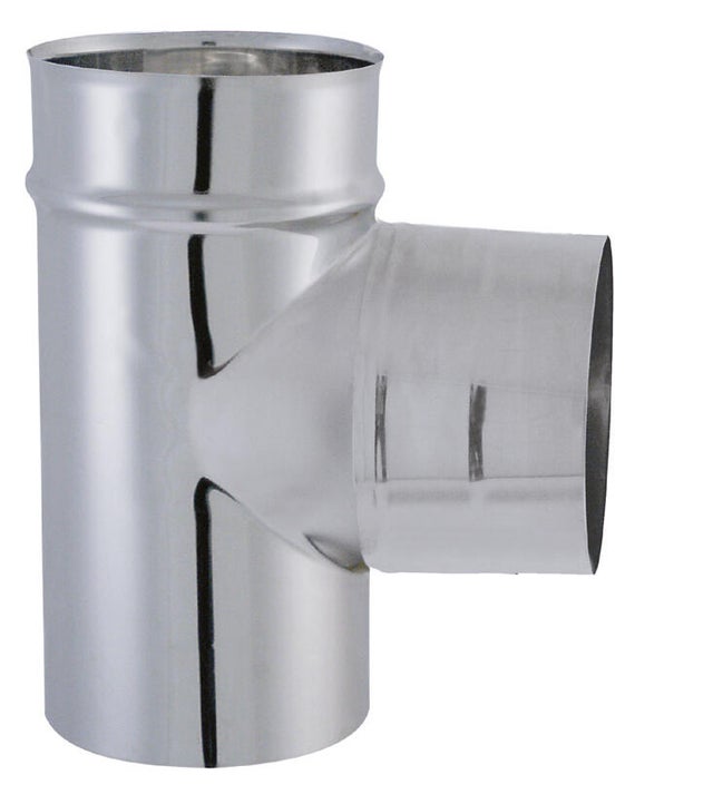 TE 90° TYRAL I304 DBLE EMBOITEMENT Ø125