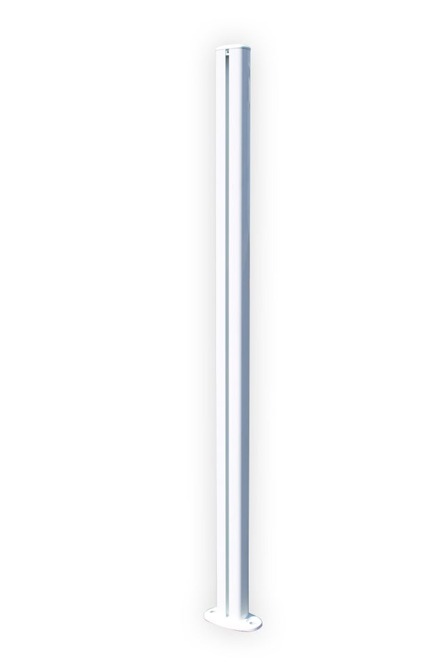 Poteau barrière de piscine TIERAL aluminium blanc 9010B