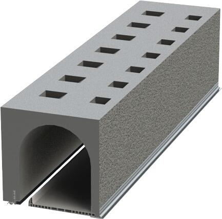 Coffre en polystyrène tunnel enduit pour volet roulant H.28 x L.120 cm Polystycoffre - SOPROFEN - 2