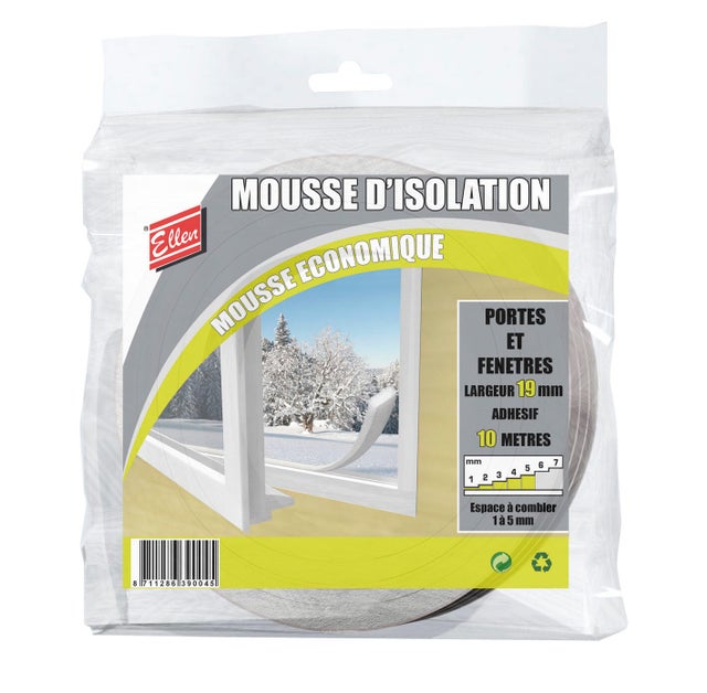 Joint mousse polyurethane Ep.19 mm Long.10 m