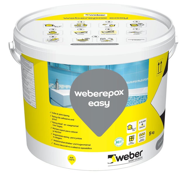 COLA/BETUME JUNTAS WEBEREPOX EASY 5KG PRETO