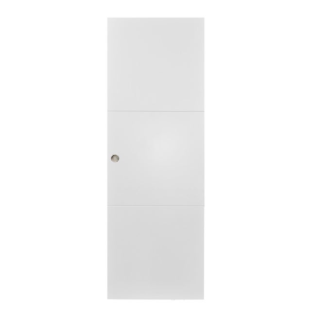 Porte coulissante seule Murcia revêtue Larg.73 cm alvéolaire entaillée