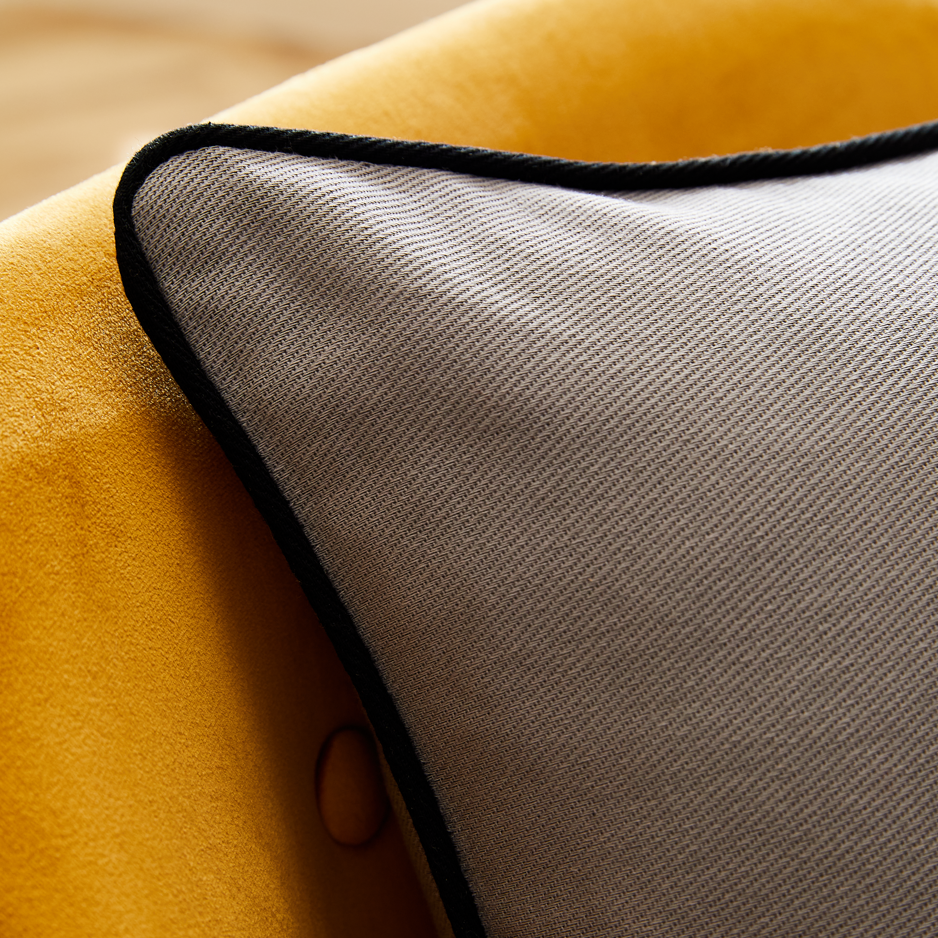 Housse de coussin Kalpe gris / argent, 45 x 45 cm - 8