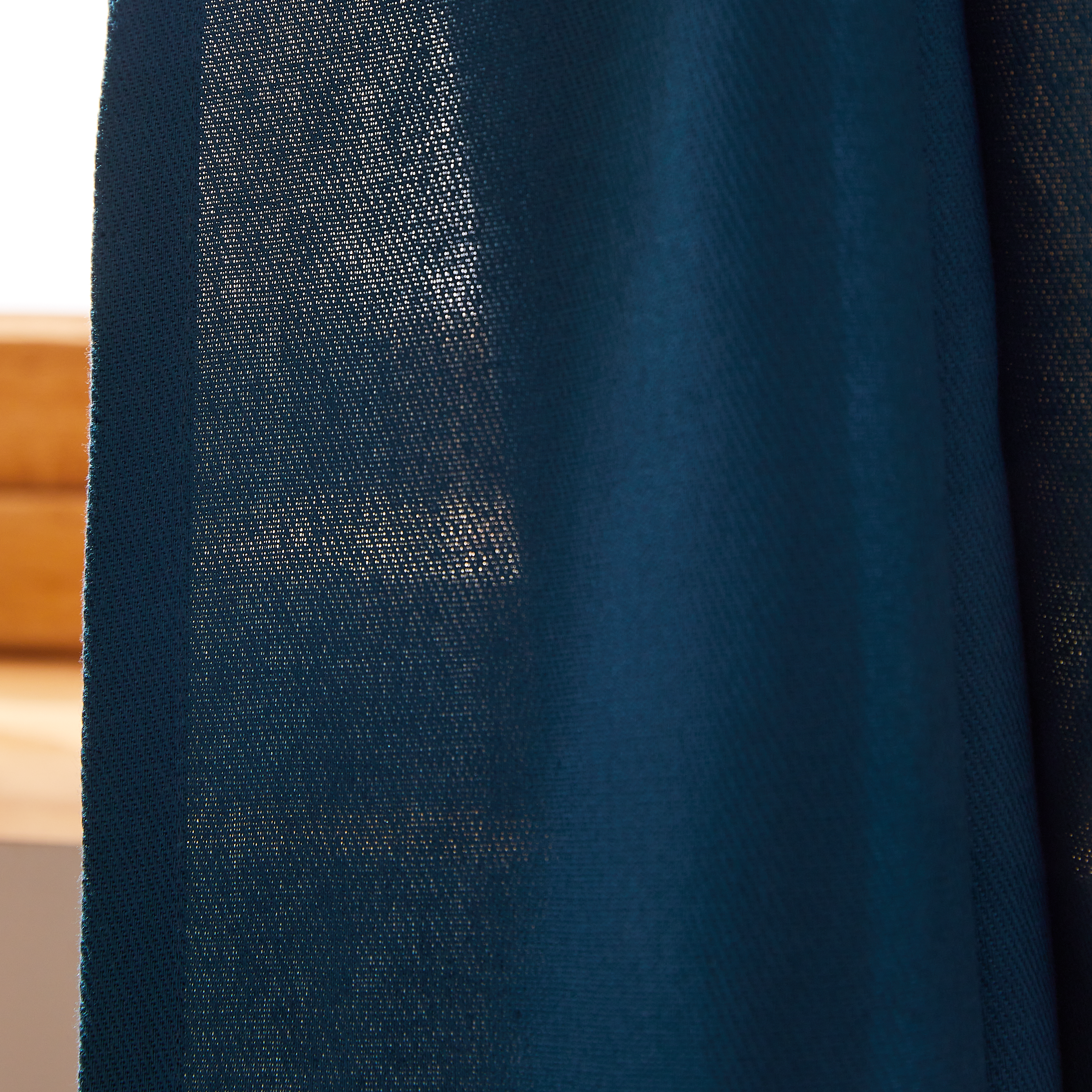 Rideau tamisant, Kalpe coton, bleu H.280 x l.140 cm INSPIRE - 6