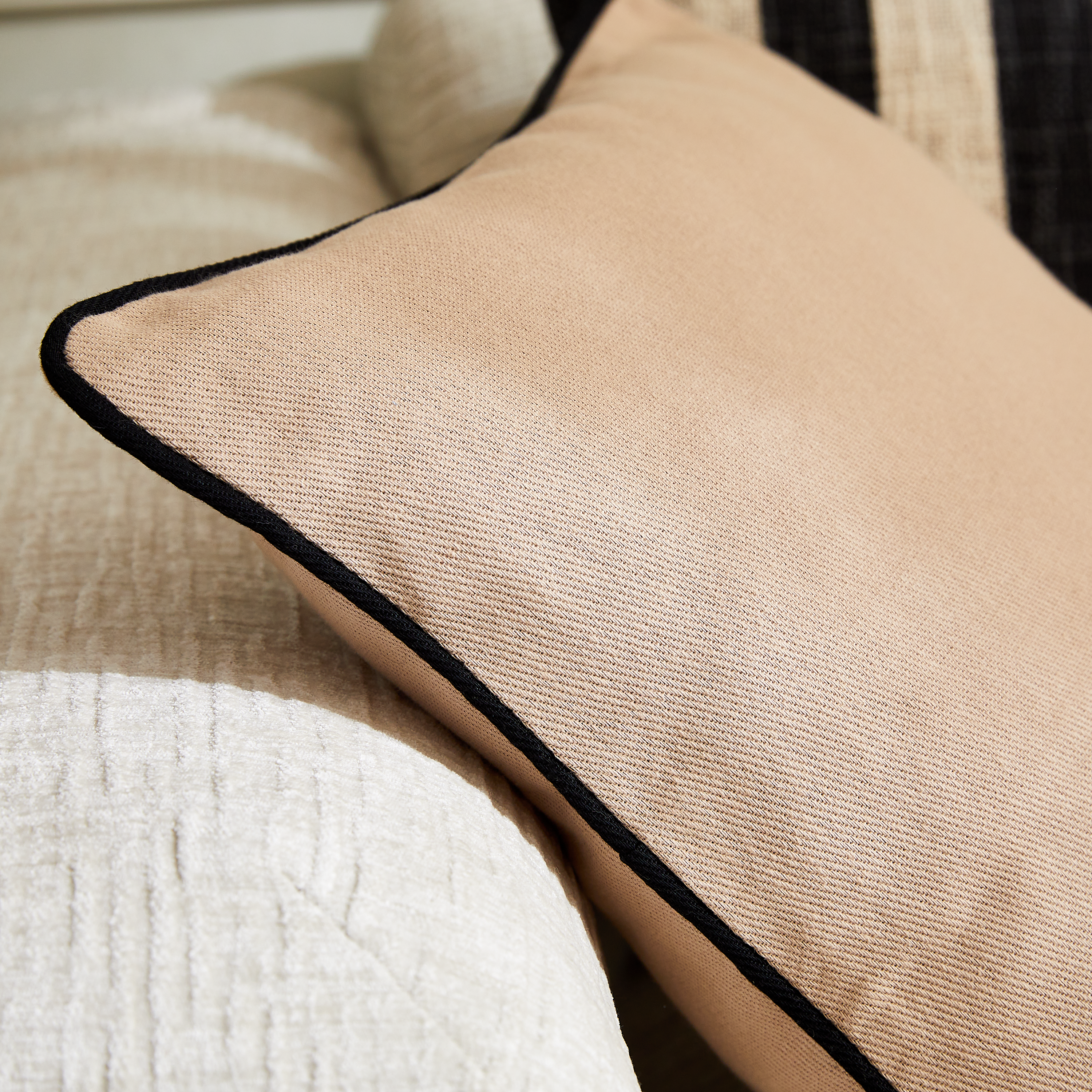 Housse de coussin Kalpe beige, 45 x 45 cm - 4