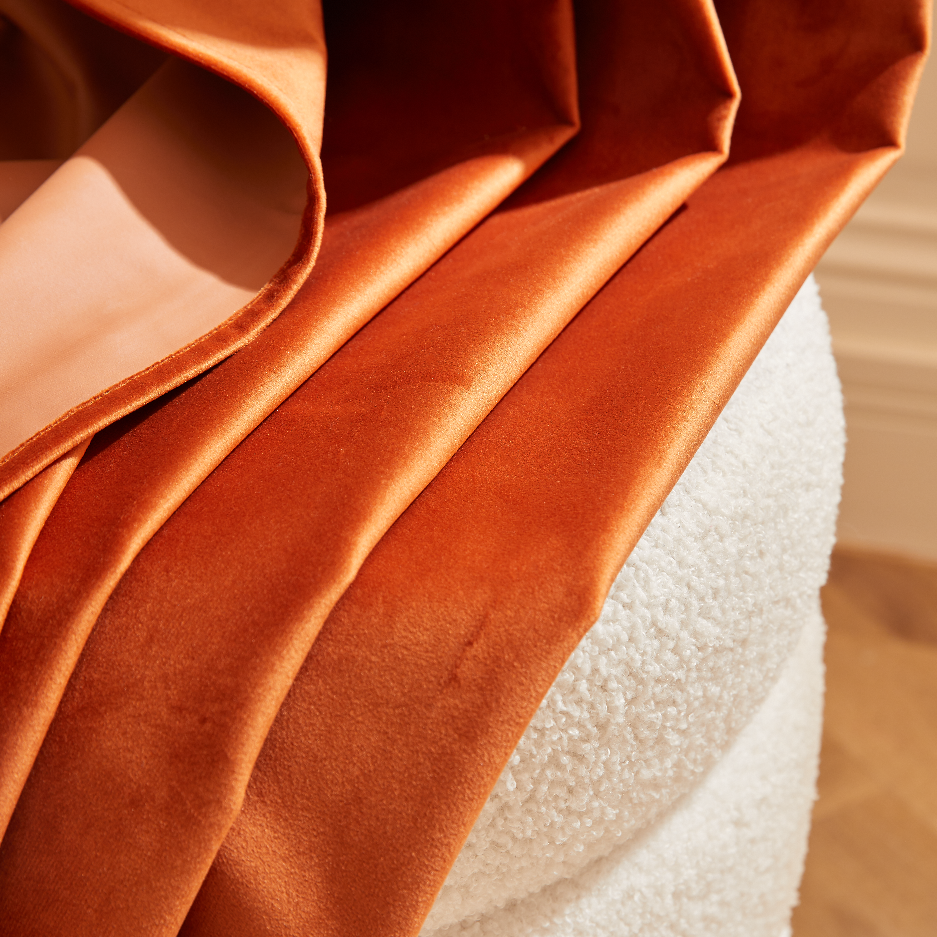 Cortinado fita e/ou presilha blackout Annalise 200x280cm laranja Inspire - 11